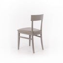 Set 2 Sedie 44x45xH82 cm in Similpelle Monaco Grigio Chiaro