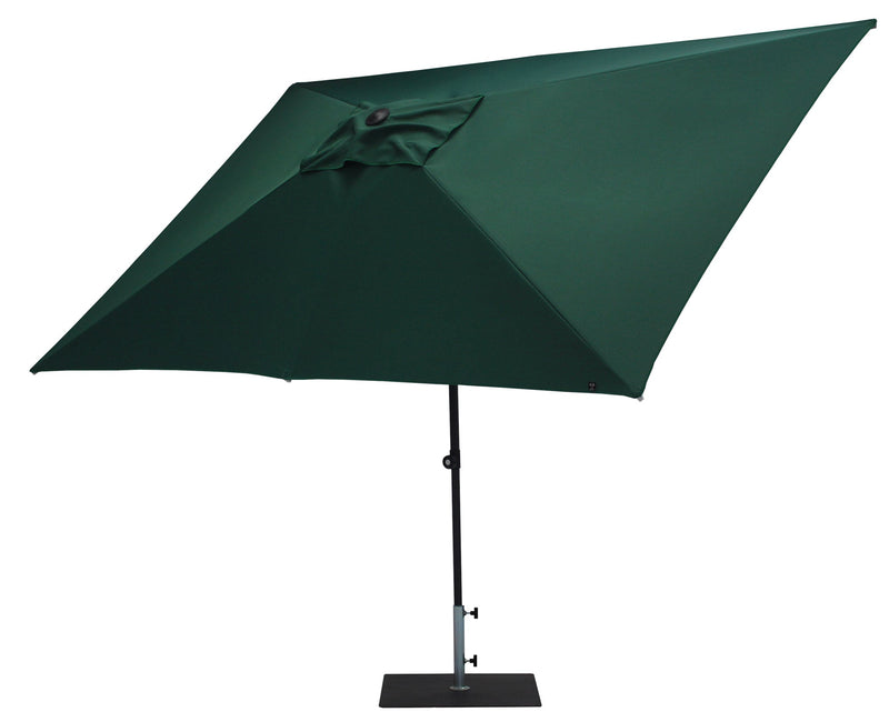 Ombrellone da Giardino 3x2 m Palo Ø38 mm in Alluminio Tessuto Poliestere Trend Verde