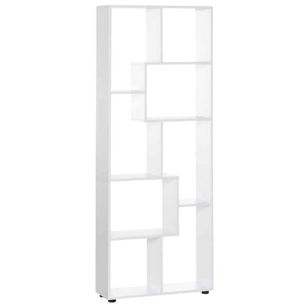 acquista Libreria di Design 8 Ripiani 70x24x178 cm in Legno Truciolare Bianco