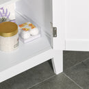 Mobiletto da Bagno 1 Mensola 2 Ante 50x30x93 cm in Legno Bianco