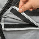 Passeggino per Cani Taglia Piccola 67x45x96 cm in Acciaio e Tessuto Oxford Grigio