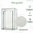 Serra da Giardino 100x50x150 cm in PVC Trasparente