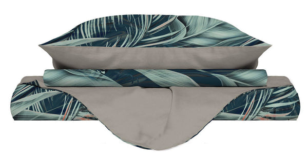 prezzo Copripiumino con Federe Stampato in Microfibra Tropical Varie Misure