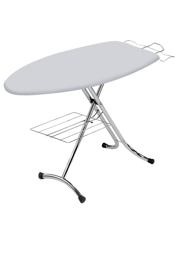 Asse da Stiro Rugby Profi 125x46 cm Salvaspazio Ampia Area con Ripiano Sottostante Gambe Triple in Acciaio online