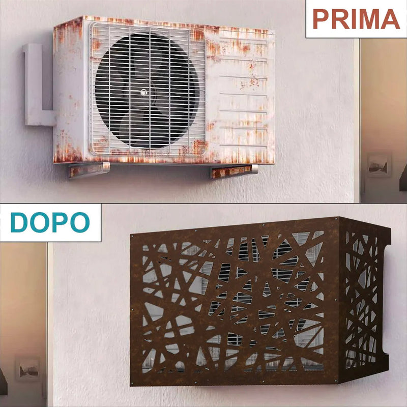 Copri Condizionatore 86x44x68 cm in Alluminio Glam M Corten