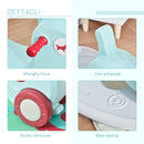 Cavallo a Dondolo 2 in 1 con Ruote e Giochi Sonori in Plastica