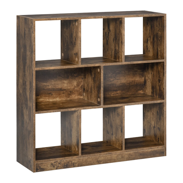 sconto Libreria 3 Ripiani 8 Vani 97,5x30x100 cm in MDF Marrone Rustico