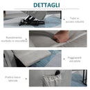 Poltrona Alzapersona Elettrica 1 Motore in Tessuto Grigio