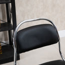 Set 2 Sgabelli Alti da Bar 42,5x48,5x104 cm in Metallo Nero