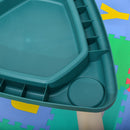 Set Tavolino con Sedia per Bambini in ABS Giallo e Verde