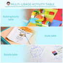 Set Tavolino con Sedia per Bambini in ABS Giallo e Verde