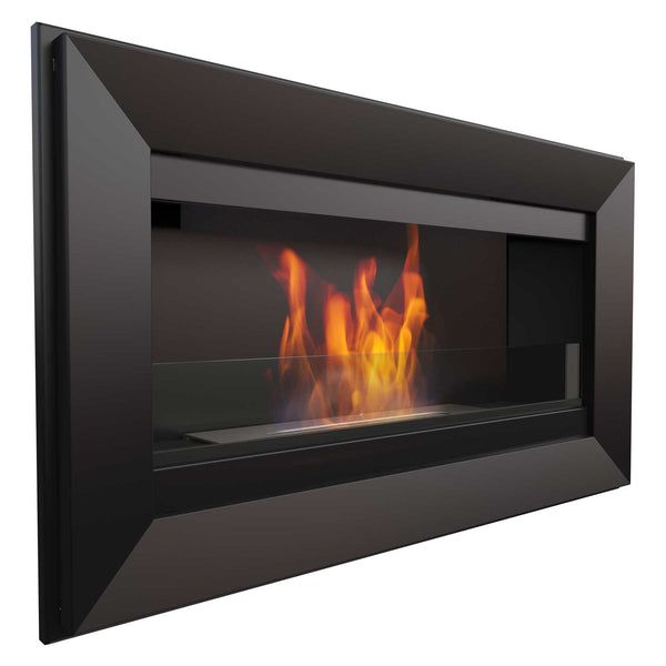 prezzo Camino a Bioetanolo da Parete 88x51 cm Flig Las Vegas Nero