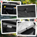 Passeggino per Cani Taglia Media e Grande 112x65x100 cm Pieghevole con Ingressi a Cerniera Grigio Scuro e Nero  