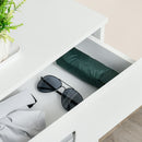 Scarpiera per 12 Paia di Scarpe in Legno Truciolato 70x29x92 cm Bianca