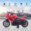 Moto Elettrica Polizia per Bambini 6V Police Rossa