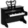 Mini Pianoforte Giocattolo per Bambini  25 Tasti in ABS Nero