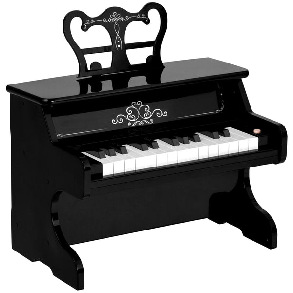 Mini Pianoforte Giocattolo per Bambini 25 Tasti in ABS Nero sconto