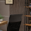 Sedia Poltrona Direzionale da Ufficio 58x61,5x117-125 cm in Tessuto Grigio