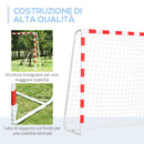 Porta da Calcio 302x83x201 cm in Plastica Bianca