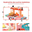 Cucina Giocattolo per Bambini 71,5x35x85,5 cm con Utensili Multicolore