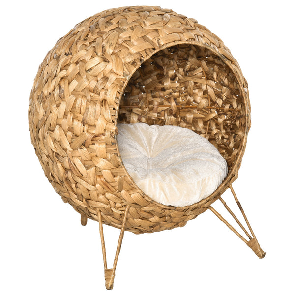 sconto Cuccia per Gatti Ø52,58 cm in Rattan Sintentico Marrone