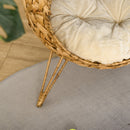 Cuccia per Gatti Ø52,58 cm in Rattan Sintentico Marrone