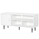 Mobile TV 1 Anta 3 Ripiani 120x40x55 cm in MDF Bianco