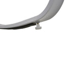 Sedia a Dondolo da Giardino 107x60x93 cm in Metallo e Tessuto Nero