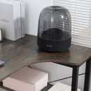 Scrivania Angolare da Ufficio 120x73,2x75 cm in Legno e Acciaio Marrone