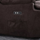 Poltrona Alzapersona Elettrica 1 Motore in Tessuto Marrone