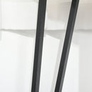 Tavolo Rettangolare  110x60x102 cm in MDF e Metallo Marrone