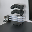 Scrivania da Gaming 120x60x76 cm in MDF e Metallo Nero