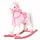 Cavallo a Dondolo per Bambine con Suoni Rosa