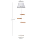 Lampada da Terra Ø38x155 cm E27 40W Base in Marmo Bianco