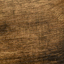 Carrello da Cucina 118x36,5x82 cm con Ripiano Pieghevole Marrone