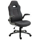 Sedia da Gaming Ergonomica 70,5x70x113-121 in Tessuto Grigio