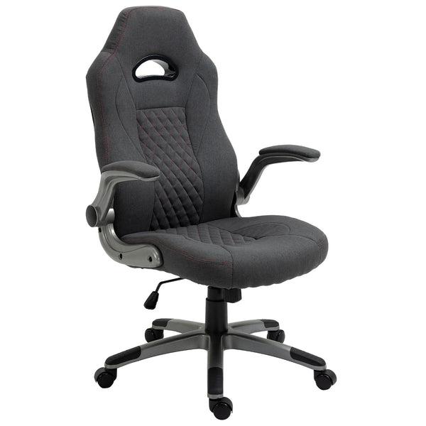 Sedia da Gaming Ergonomica 70,5x70x113-121 in Tessuto Grigio sconto