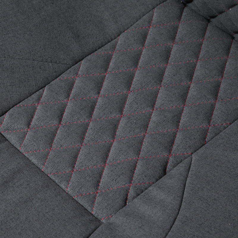 Sedia da Gaming Ergonomica 70,5x70x113-121 in Tessuto Grigio