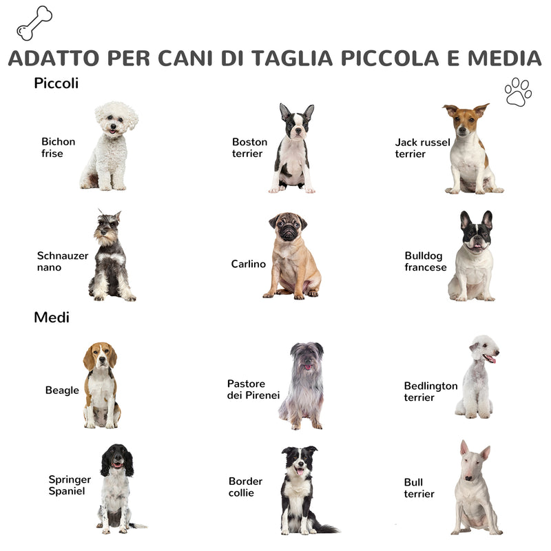 Cuccia per Cani Taglia Piccola 91x69x66 cm con Cancelletto Rimovibile Bianca e Verde