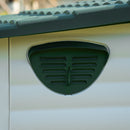 Cuccia per Cani Taglia Piccola 91x69x66 cm con Cancelletto Rimovibile Bianca e Verde