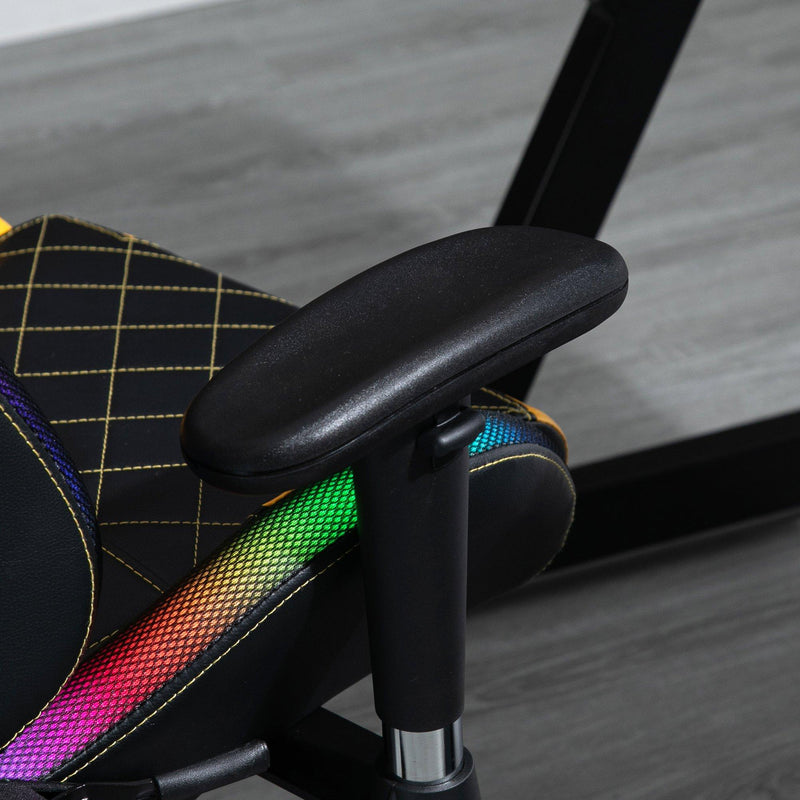 Sedia da Gaming Ergonomica 71,5x65x121-129 cm in Similpelle Multicolore