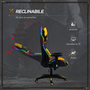 Sedia da Gaming Ergonomica 71,5x65x121-129 cm in Similpelle Multicolore