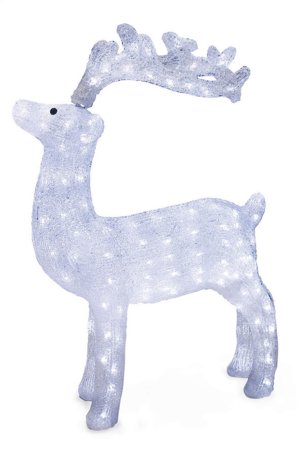 Renna Luminosa 160 LED 53x20x67 cm Bianca Soriani sconto