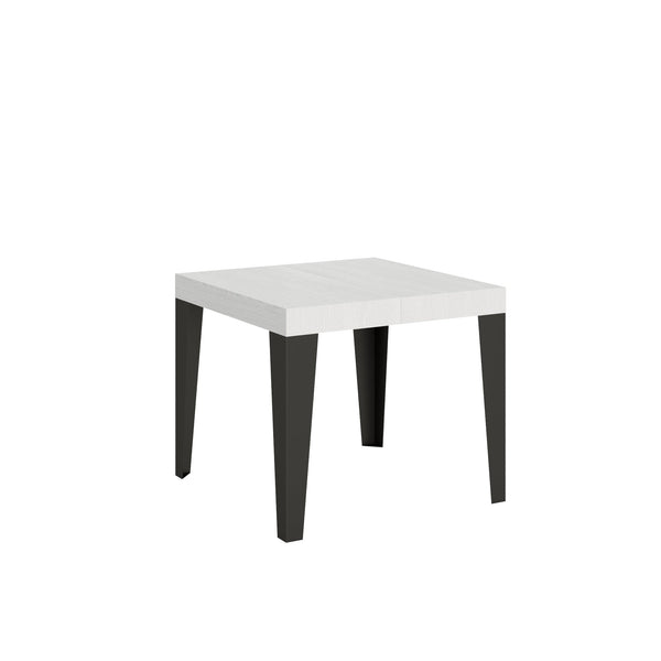 Tavolo Allungabile 90-246x90x77 cm Flame Bianco Frassino sconto