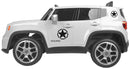 Macchina Elettrica per Bambini 12V con Licenza Jeep Renegade Limited Bianca