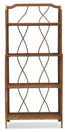 Libreria Pieghevole 4 Ripiani in Legno Soriani