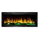 Camino Elettrico da Incasso 43,33x106x14,2 cm Effetto Fiamma 1500W Schubert 42 Nero