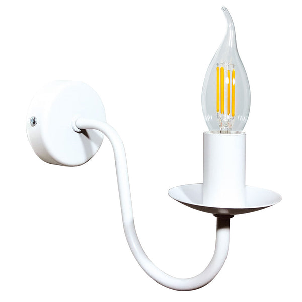 Applique 1xE14 Montatura Verniciata Bianco E-Energy Nicla sconto