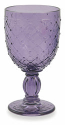 Confezione 6 Calici Vino in Vetro 280ml Villa d'Este Home Tivoli Rombi