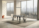  Tavolo Allungabile 130-390x90x77 cm Paxon Premium Cemento Telaio Antracite